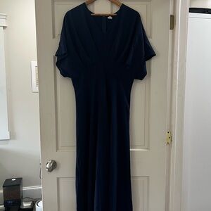 Chic Navy Blue Maxi Dress